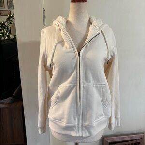 LL Bean Fleece Lined Zip-up Hoodie Small Petite